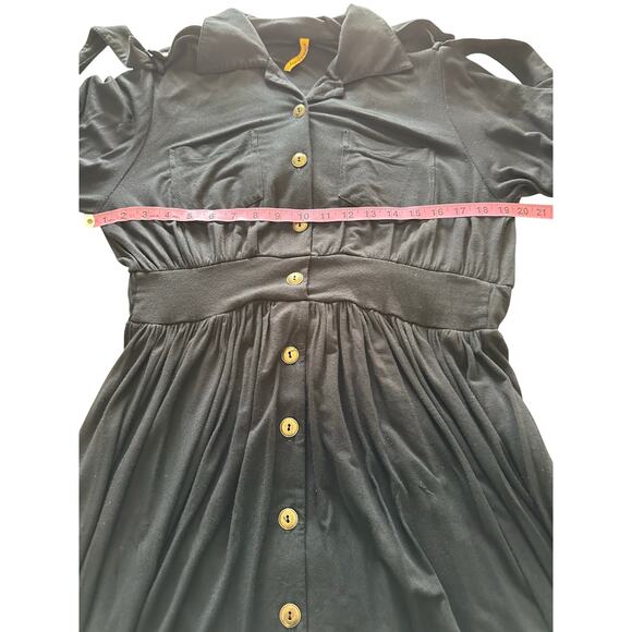 Rachel Pally Maxi Safari Dress (vintage-ish) - Size Large - Black - Picture 6 of 8